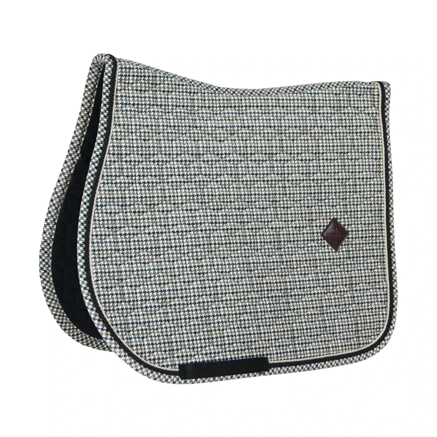 Kentucky Pied-de-Poule Jump Saddle Pad Brown 3 Kentucky Pied-de-Poule Jump Saddle Pad Brown