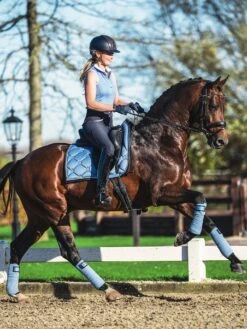 PS Of Sweden Monogram Dressage Saddle Pad Light Blue 8 PS Of Sweden Monogram Dressage Saddle Pad Light Blue -Equestrian Supply Store 178337383 origpic b11847