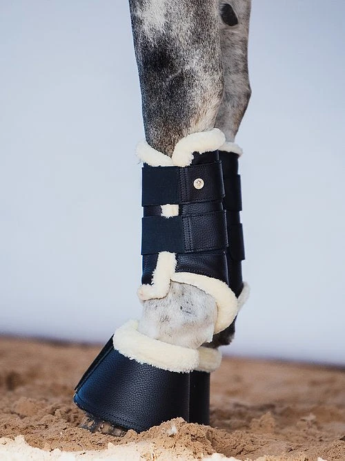 PS Of Sweden Fleece Bell Boots Navy 4 PS Of Sweden Fleece Bell Boots Navy - Image 2