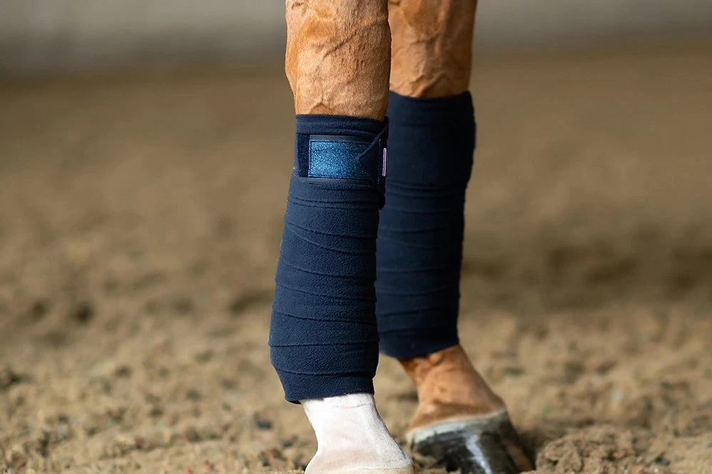 Equestrian Stockholm Bandages Blue Meadow Glimmer 3 Equestrian Stockholm Bandages Blue Meadow Glimmer