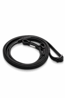 Utzon Equestrian Rolled Leather Reins - Rubber