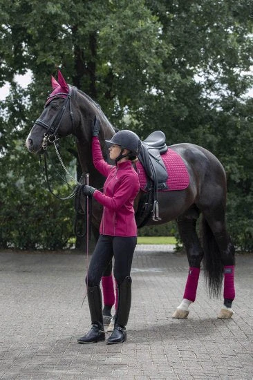 LeMieux Suede Dressage Saddle Pad Mulberry 4 LeMieux Suede Dressage Saddle Pad Mulberry - Image 2