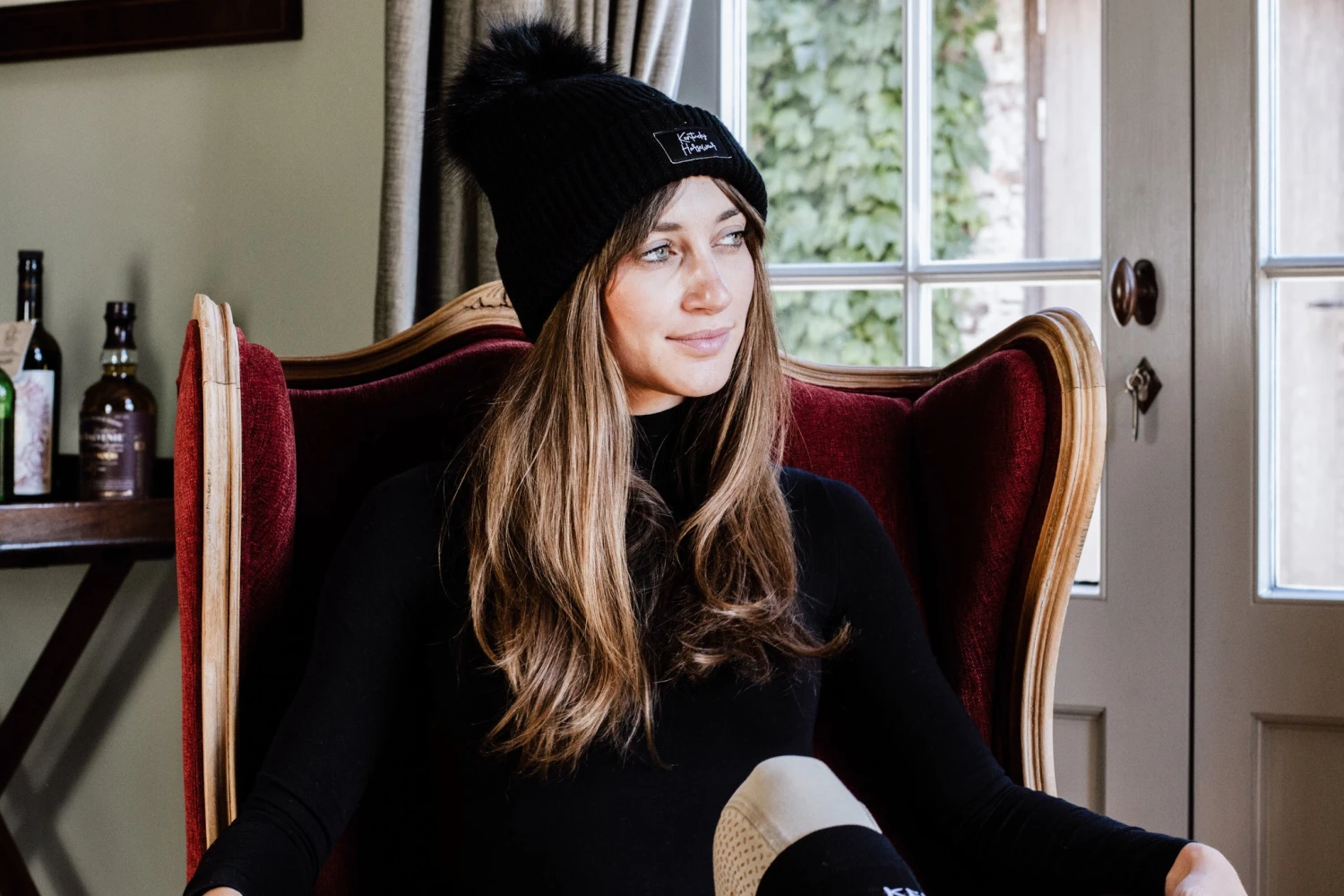 Kentucky Beanie Pompom Black 5 Kentucky Beanie Pompom Black - Image 3