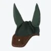 PS Of Sweden Brown Suede Ear Bonnet Hunter Green -Equestrian Supply Store 3 f048baa985 8flyhat original