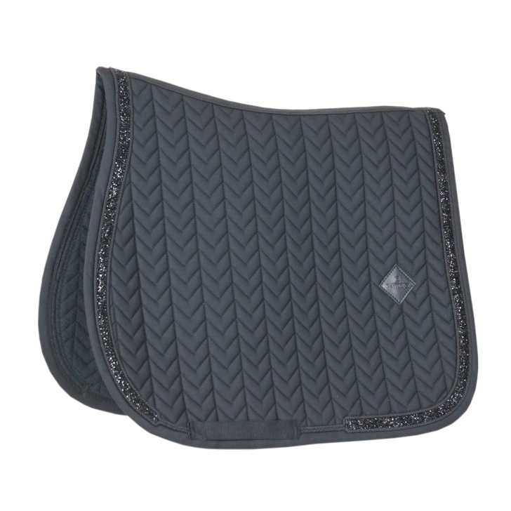 Kentucky Glitter Stone Jump Saddle Pad Black 3 Kentucky Glitter Stone Jump Saddle Pad Black