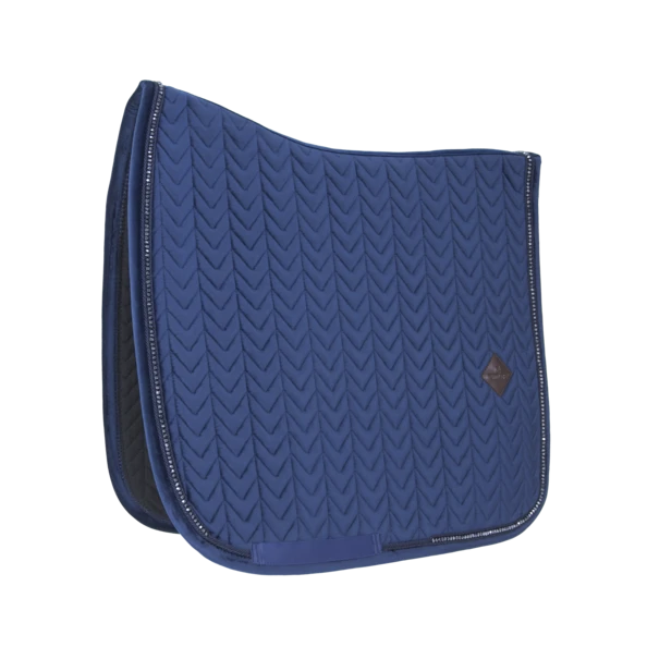 Kentucky Velvet Pearls Dressage Saddle Pad Navy 3 Kentucky Velvet Pearls Dressage Saddle Pad Navy