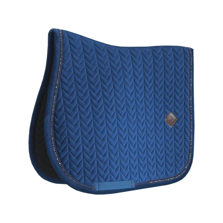 Kentucky Velvet Pearls Jump Saddle Pad Navy 3 Kentucky Velvet Pearls Jump Saddle Pad Navy