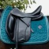 Kentucky Velvet Dressage Saddle Pad Emerald -Equestrian Supply Store 57368b1ecfa62adc5e4ee789b413669e97783f3374306387ba3b8db197a42f64