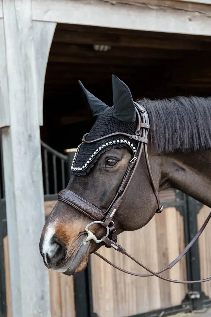 Kentucky Wellington Big Stone & Pearl Ear Bonnet Black 3 Kentucky Wellington Big Stone & Pearl Ear Bonnet Black