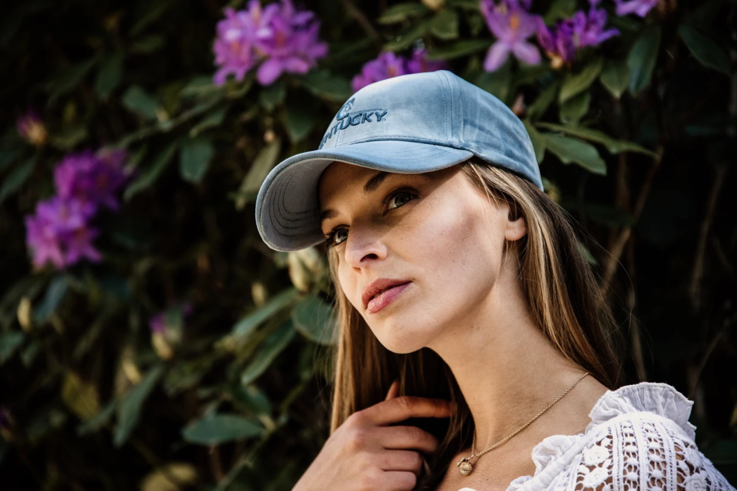 Kentucky Velvet Cap Light Blue 4 Kentucky Velvet Cap Light Blue - Image 2