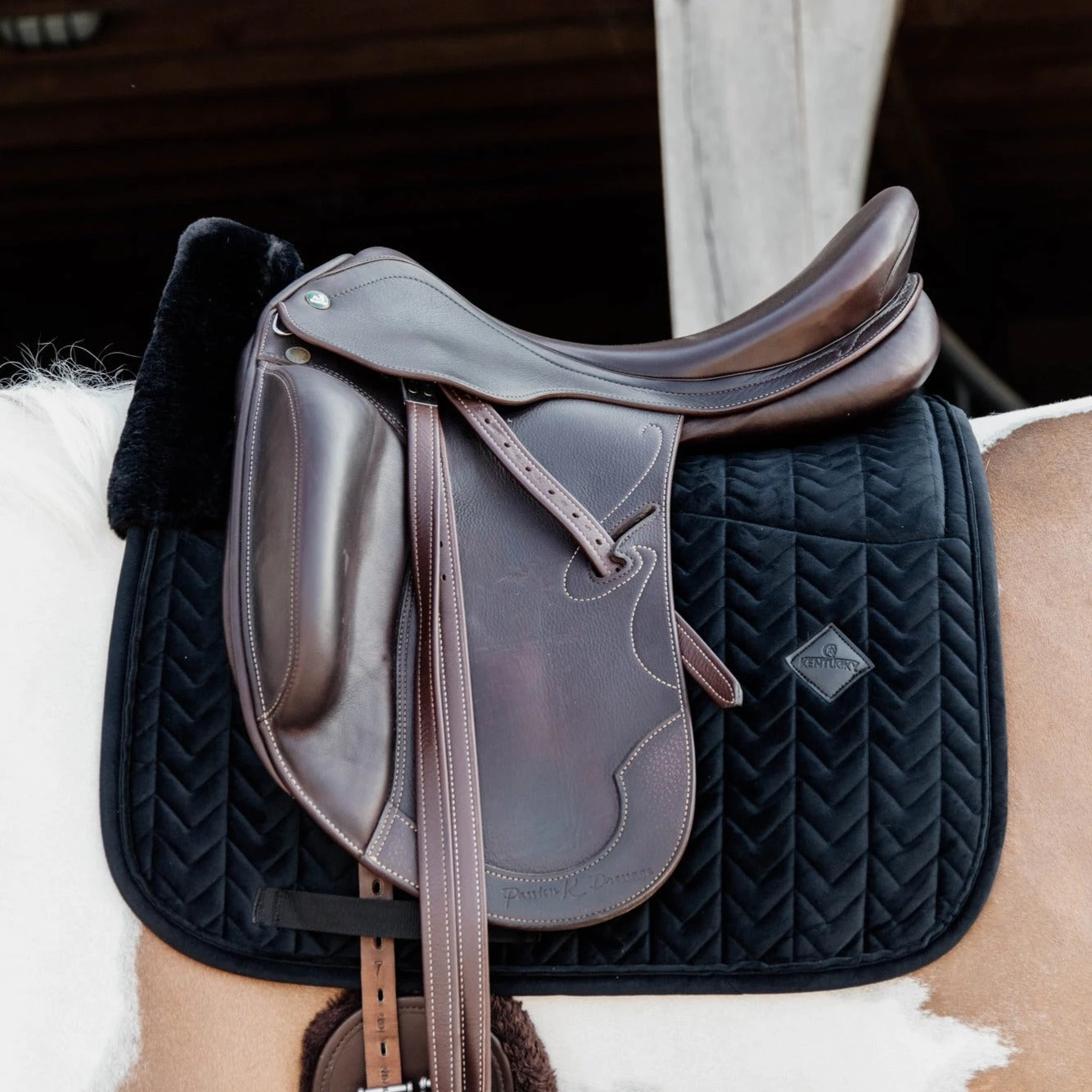 Kentucky Velvet Skin Friendly Dressage Saddle Pad Black 3 Kentucky Velvet Skin Friendly Dressage Saddle Pad Black