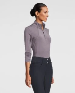 PS Of Sweden Alessandra Base Layer Grey 12 PS Of Sweden Alessandra Base Layer Grey -Equestrian Supply Store Alessandra Grey Front Right 2