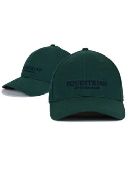 Equestrian Stockholm Cotton Cap Emerald