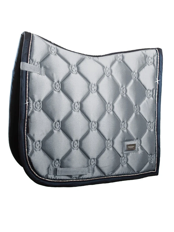 Equestrian Stockholm Dressage Saddle Pad Crystal Grey 3 Equestrian Stockholm Dressage Saddle Pad Crystal Grey