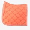 PS Of Sweden Cotton Signature Dressage Saddle Pad Coral -Equestrian Supply Store DRESS Hotline Coral Left 1500x2000 1