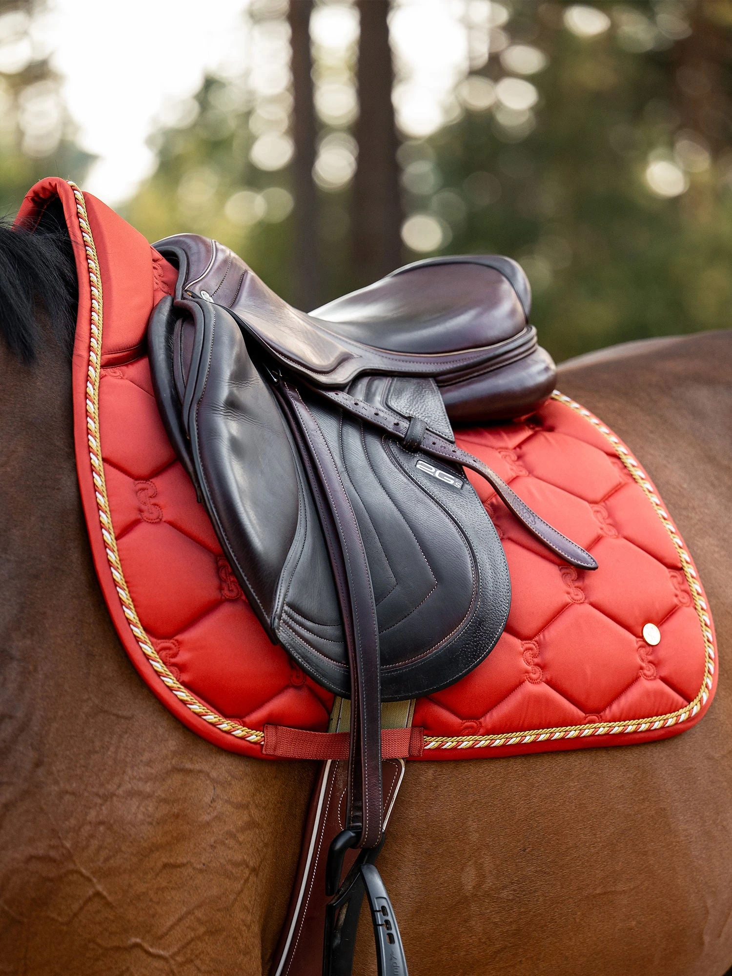PS Of Sweden Signature Jump Saddle Pad Burnt Orange 3 PS Of Sweden Signature Jump Saddle Pad Burnt Orange