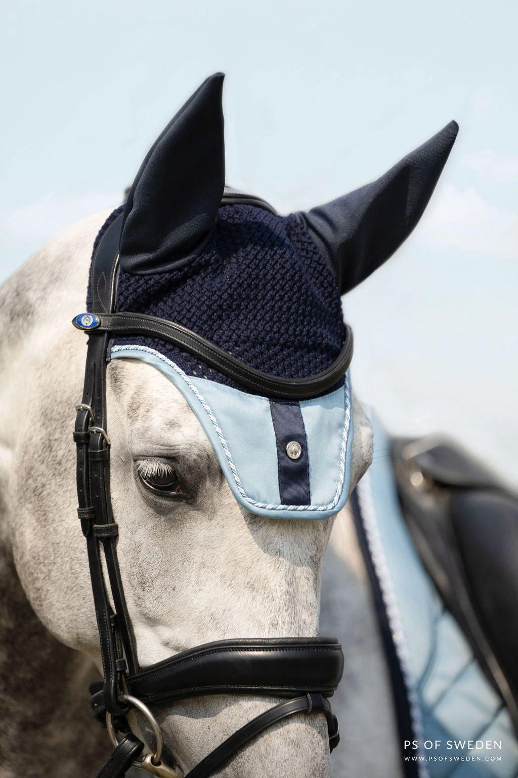 PS Of Sweden Bow Ear Bonnet Aqua 4 PS Of Sweden Bow Ear Bonnet Aqua - Image 2