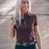 Fager Emma Short Sleeve Base Layer Burgundy 2 Fager Emma Short Sleeve Base Layer Burgundy -Equestrian Supply Store FAGEREMMASHORTSLEEVE