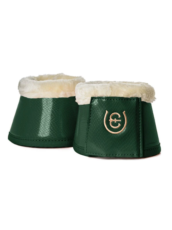 Equestrian Stockholm Fleece Bell Boots Forest Green 3 Equestrian Stockholm Fleece Bell Boots Forest Green