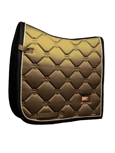 Equestrian Stockholm Dressage Saddle Pad Golden Brass 3 Equestrian Stockholm Dressage Saddle Pad Golden Brass