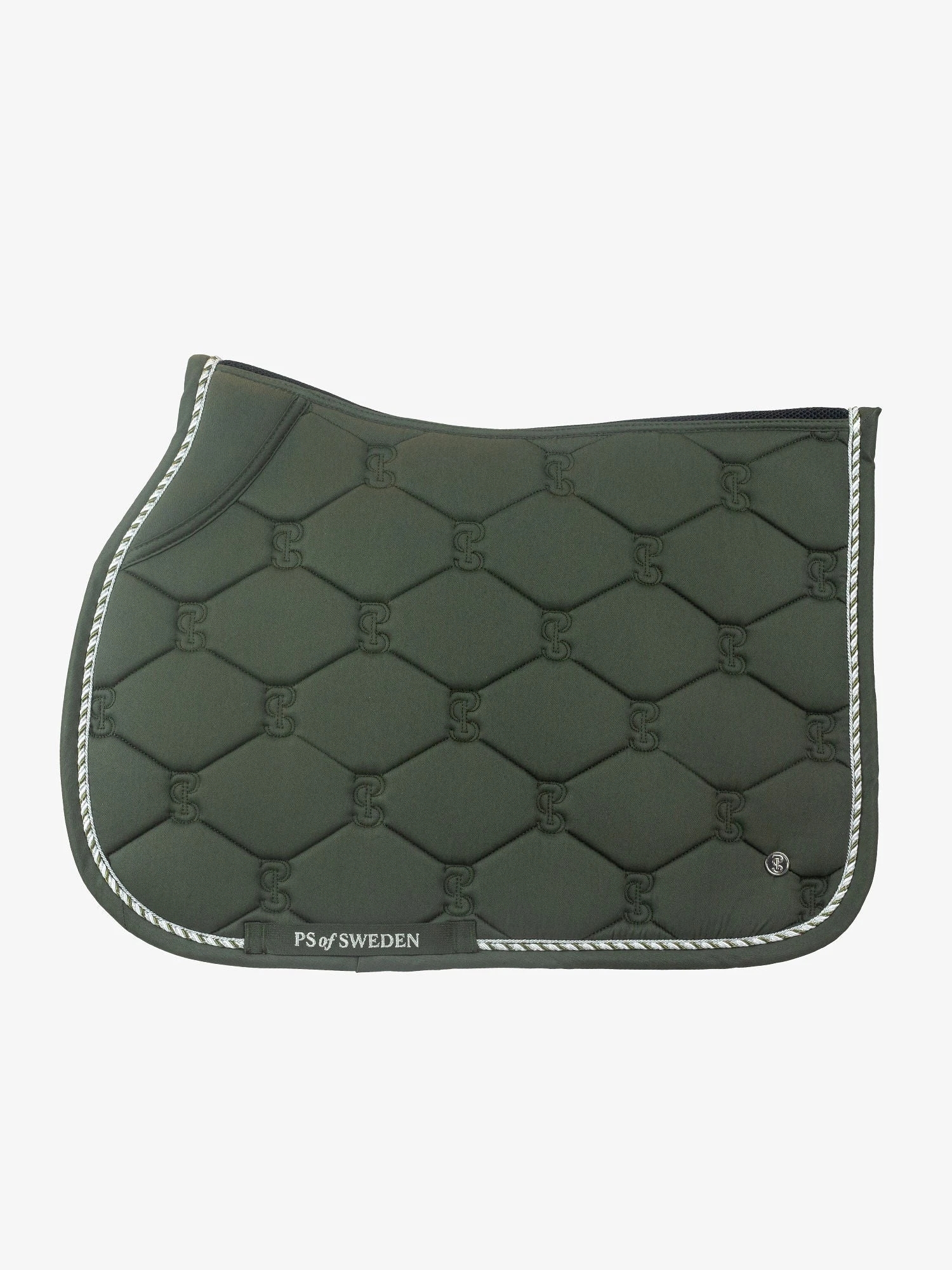 PS Of Sweden Cotton Signature Jump Saddle Pad Forest Green 3 PS Of Sweden Cotton Signature Jump Saddle Pad Forest Green