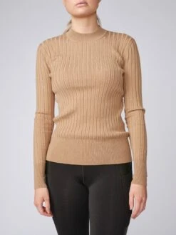 PS Of Sweden Klara Knit Sweater Camel