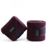 Equestrian Stockholm Bandages Merlot Crystal 1 Equestrian Stockholm Bandages Merlot Crystal -Equestrian Supply Store Merlot crystal FLEECE BANDAGES esstockholm