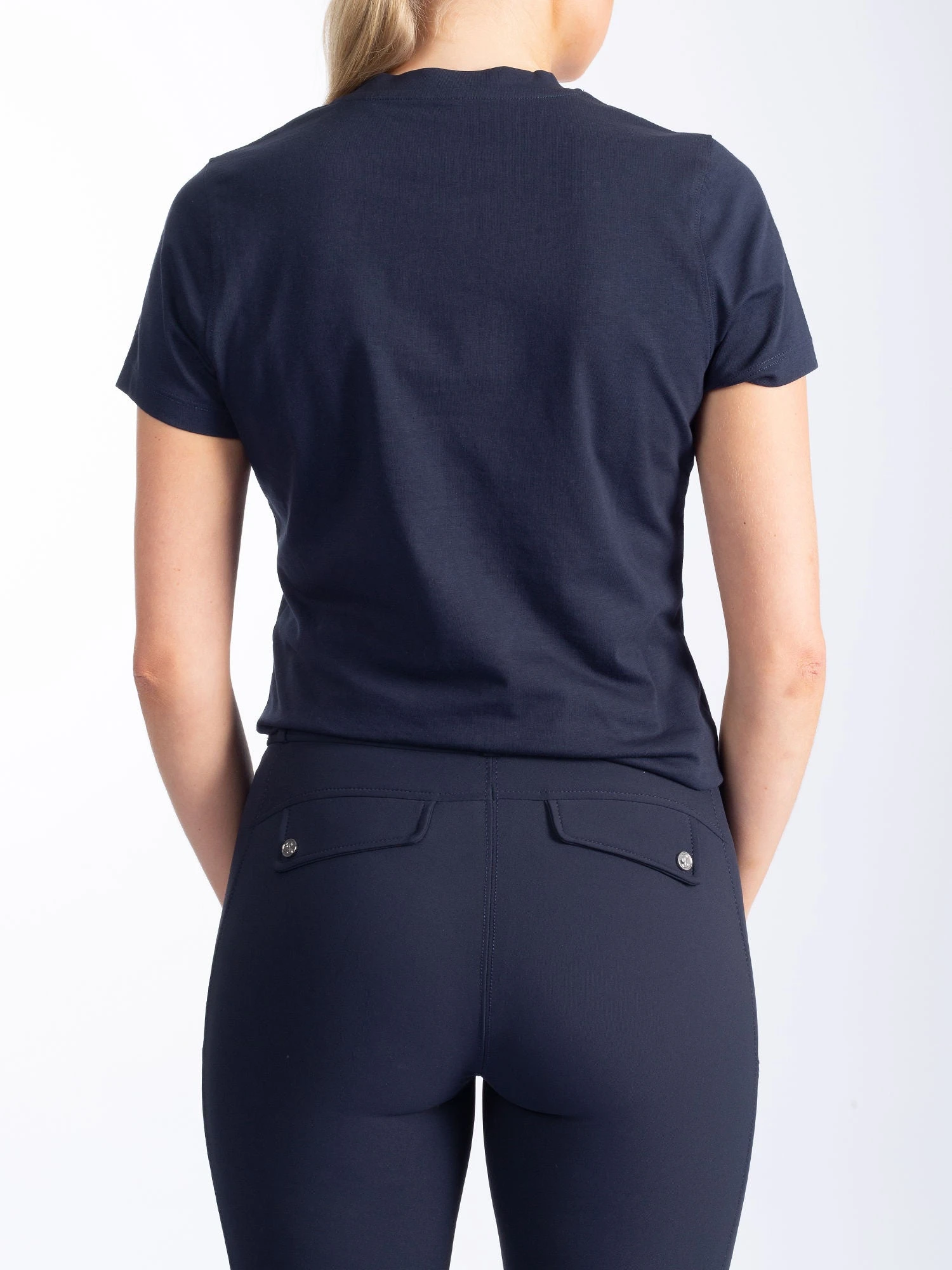 PS Of Sweden Signe Cotton T-Shirt Navy 6 PS Of Sweden Signe Cotton T-Shirt Navy - Image 4