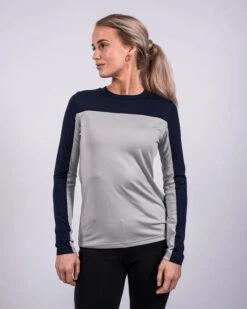 Fager Nicky Long Sleeve Shirt Navy/Grey