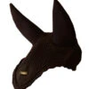 Equestrian Stockholm Padded Ear Bonnet Chocolate Gold -Equestrian Supply Store Padded clean chocolate ear net new