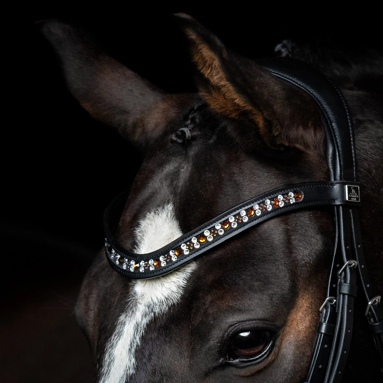 SD Design Vivaldi Browband Smoked Topaz 4 SD Design Vivaldi Browband Smoked Topaz - Image 2