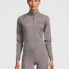 PS Of Sweden Tiffany Base Layer Grey 2 PS Of Sweden Tiffany Base Layer Grey -Equestrian Supply Store Tiffany Grey Front 2