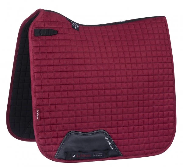 LeMieux Suede Dressage Saddle Pad Mulberry 3 LeMieux Suede Dressage Saddle Pad Mulberry