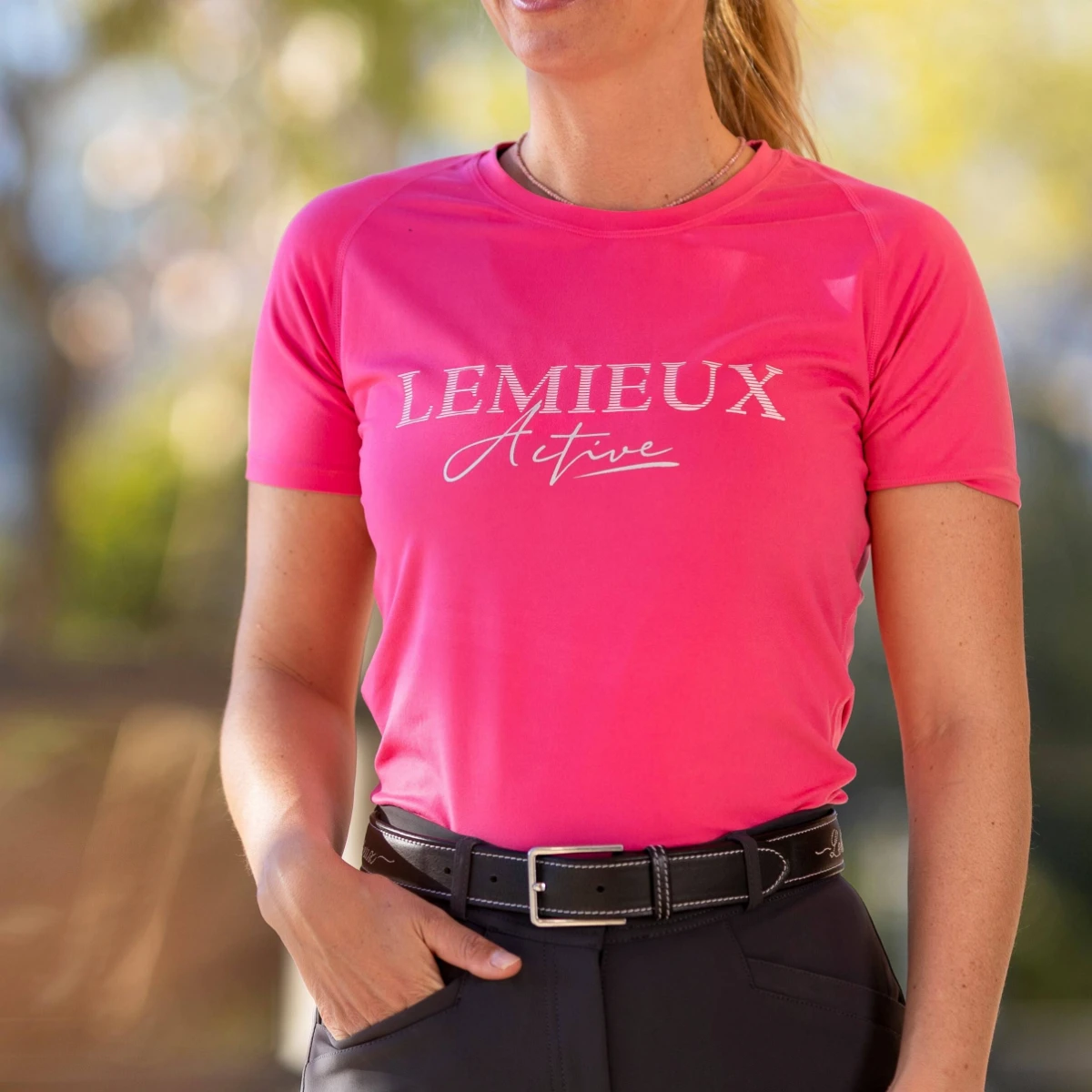 LeMieux Luxe T-Shirt Watermelon 4 LeMieux Luxe T-Shirt Watermelon - Image 2