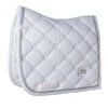 Equestrian Stockholm Dressage Saddle Pad White Perfection Silver -Equestrian Supply Store White perfection silver dressage ESstockholm