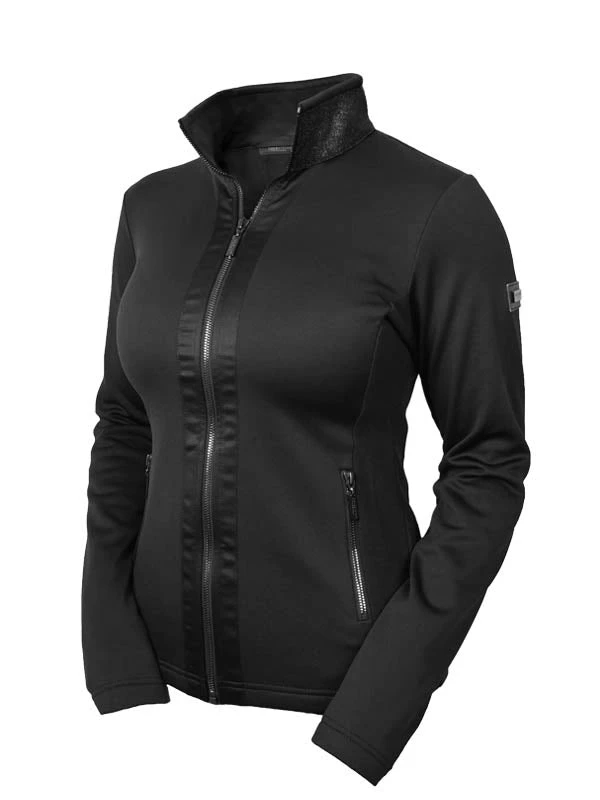 Equestrian Stockholm Fleece Jacket All Black Glimmer 3 Equestrian Stockholm Fleece Jacket All Black Glimmer