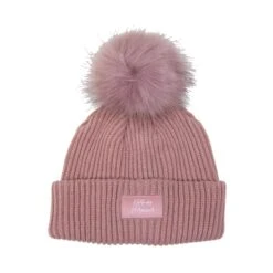 Kentucky Beanie Pompom Old Rose
