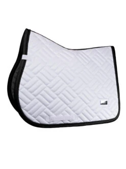 Equestrian Stockholm Modern Jump Saddle Pad White Black Edition