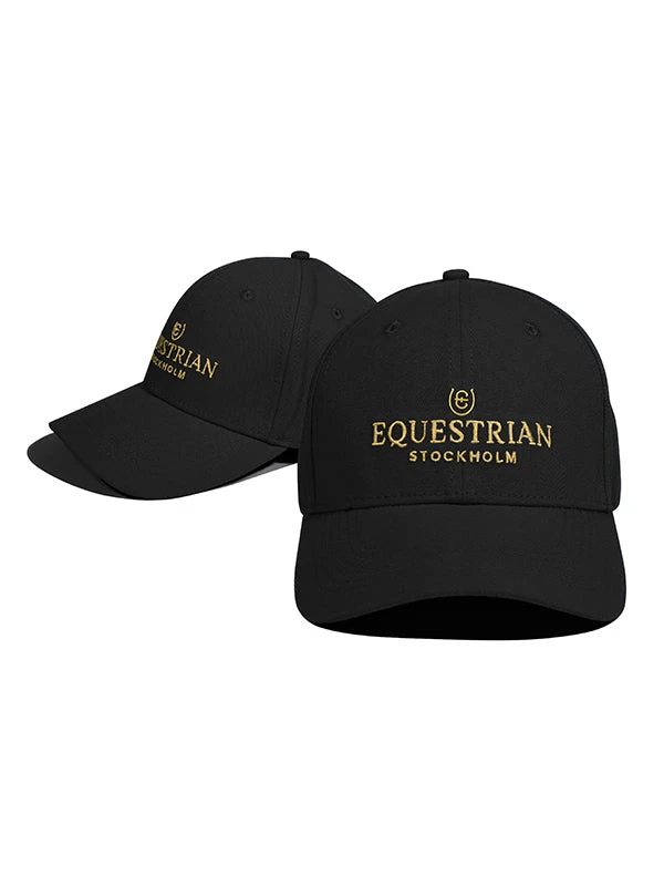 Equestrian Stockholm Cap Black Gold 3 Equestrian Stockholm Cap Black Gold