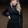Equestrian Stockholm Vision Base Layer Black Gold -Equestrian Supply Store black gold riding top ridtopp oben reiten top rijden hov