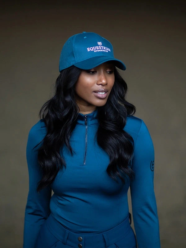 Equestrian Stockholm Cap Blue Meadow 3 Equestrian Stockholm Cap Blue Meadow
