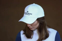 Equestrian Stockholm Cap White Blue Meadow