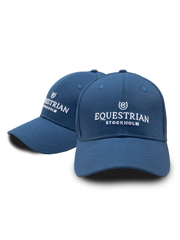 Equestrian Stockholm Cap Blue Meadow 4 Equestrian Stockholm Cap Blue Meadow - Image 2