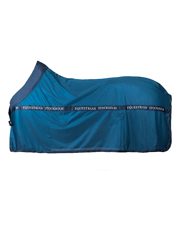 Equestrian Stockholm Cooler Rug Blue Meadow 3 Equestrian Stockholm Cooler Rug Blue Meadow