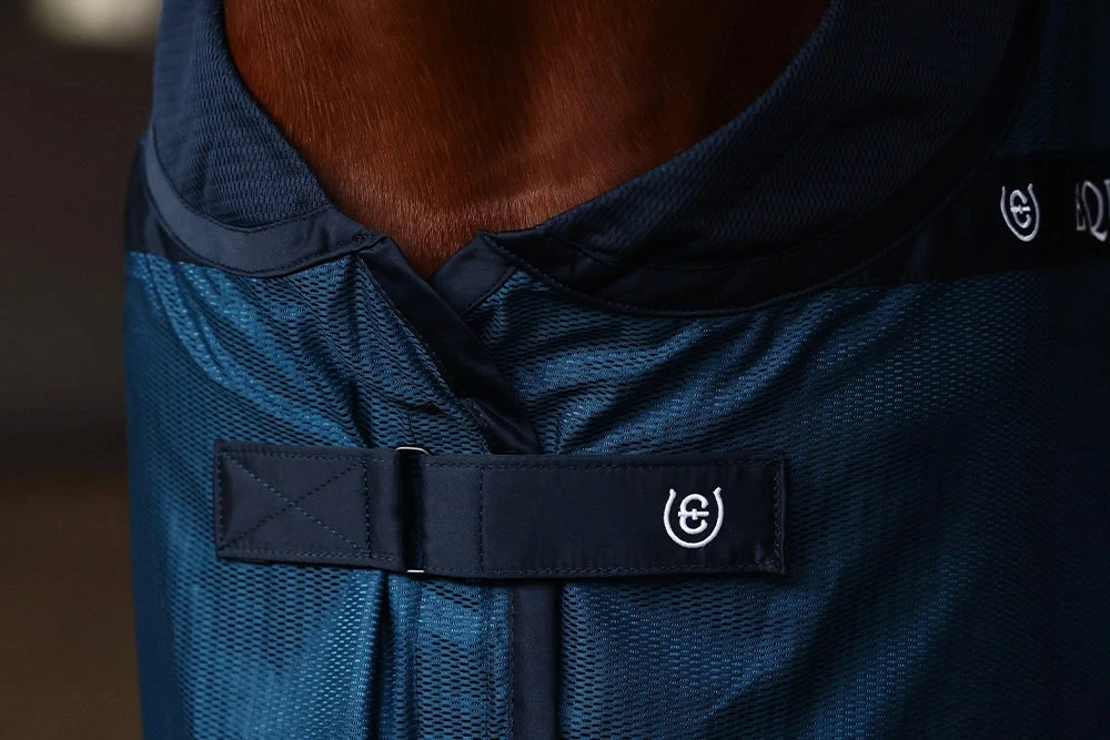 Equestrian Stockholm Cooler Rug Blue Meadow 6 Equestrian Stockholm Cooler Rug Blue Meadow - Image 4