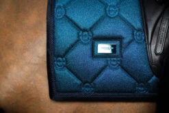 Equestrian Stockholm Dressage Saddle Pad Blue Meadow Glimmer -Equestrian Supply Store blue meadow dressage saddle pad dressyrschabrak dressurschabracke dressuur zadeldekje on1 1