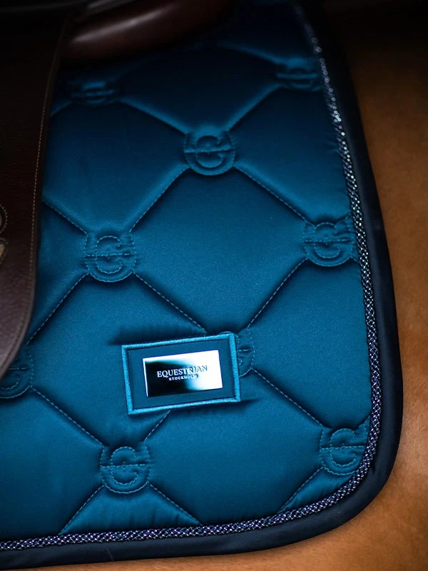 Equestrian Stockholm Jump Saddle Pad Blue Meadow 4 Equestrian Stockholm Jump Saddle Pad Blue Meadow - Image 2