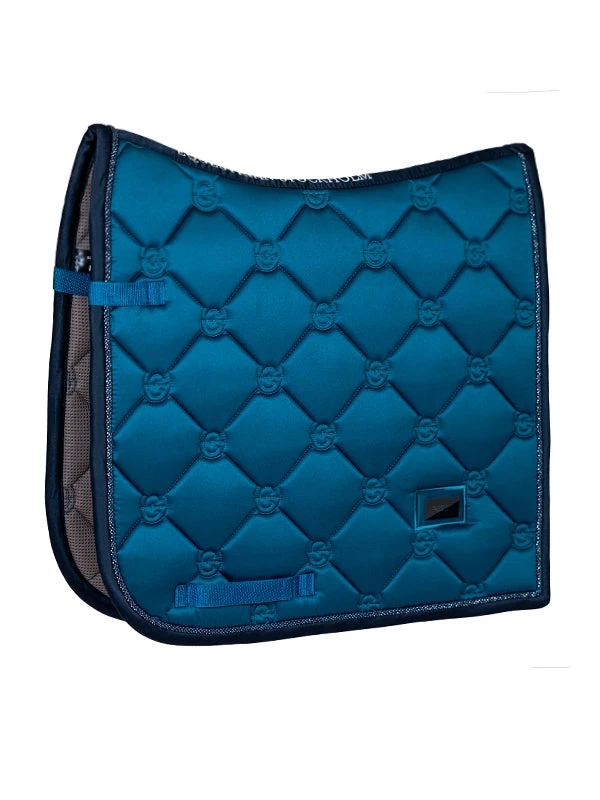 Equestrian Stockholm Dressage Saddle Pad Blue Meadow 3 Equestrian Stockholm Dressage Saddle Pad Blue Meadow