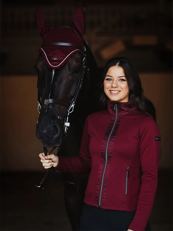 Equestrian Stockholm Fleece Jacket Bordeaux 3 Equestrian Stockholm Fleece Jacket Bordeaux