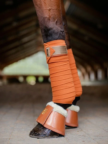 Equestrian Stockholm Bandages Bronze Gold 6 Equestrian Stockholm Bandages Bronze Gold - Image 4